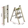 Cesicia Aluminum 3-Step Folding Ladder - 2 of 4