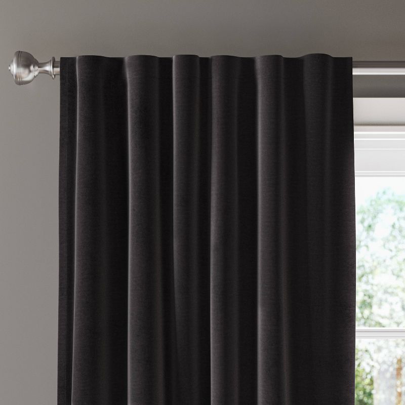 Blackout Velvet Window Curtain Panel - Threshold™, 1 of 9