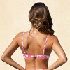 Women's Vibrant Pink Abstract Print Bikini Top - Cupshe - 3 of 4