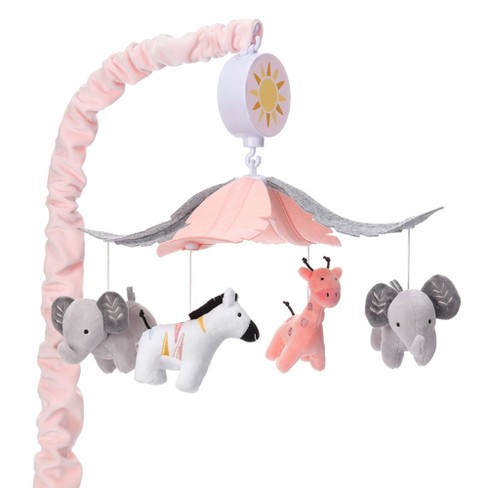 Infant Baby Animals Crib Mobile From Target woodland gray white