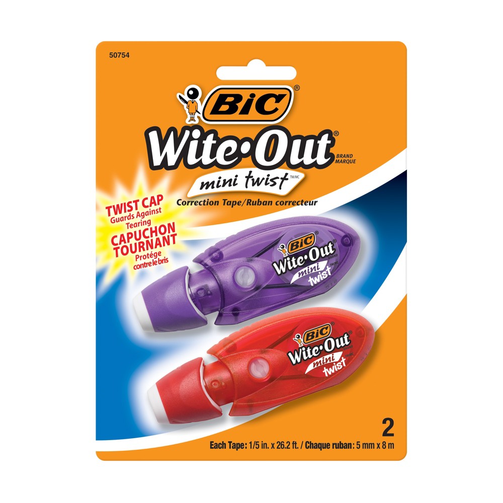 UPC 070330507548 product image for Bic Wite Out 2ct Correction Tape | upcitemdb.com