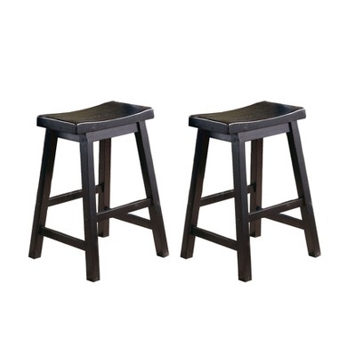 NicBex Dining Chairs Set of 2 Backless Saddle Casual Dining Home Furniture Seat Counter Stools for Kitchen, Bedroom
