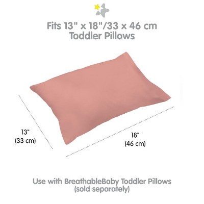 Rose Cotton Envelope Closure Toddler Pillowcase Set