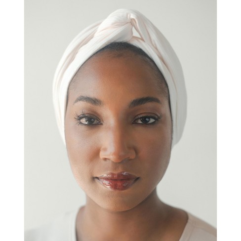 The Wrap Life  Premium Ribbed Satin Lined Turban In Dove : Target