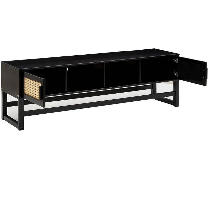 Ren Home Talo Scandinavian TV Stand with Closed Storage, 4 of 5