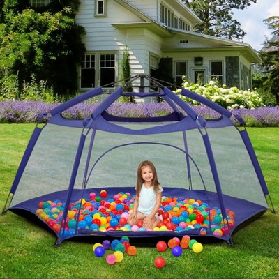 7' Portable Foldable Playpen Tent - Blue - Alvantor : Target