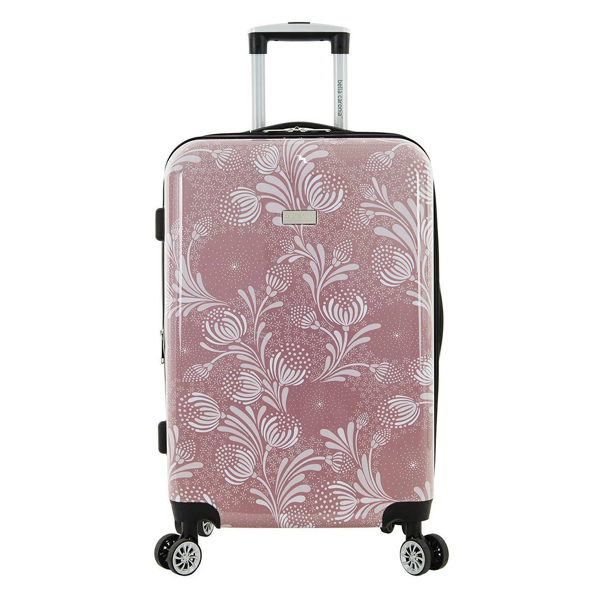 Travelers Club Bella Caronia Deluxe 7pc Hardside Checked Spinner Luggage Set - thumbnail 3
