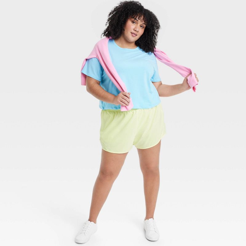 Women's Essential Crewneck Short Sleeve Top - All In Motion™, 4 of 8