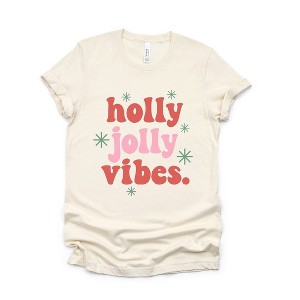 Simply Sage Market Women's Retro Holly Jolly Vibes Short Sleeve Graphic Tee - 1 of 4