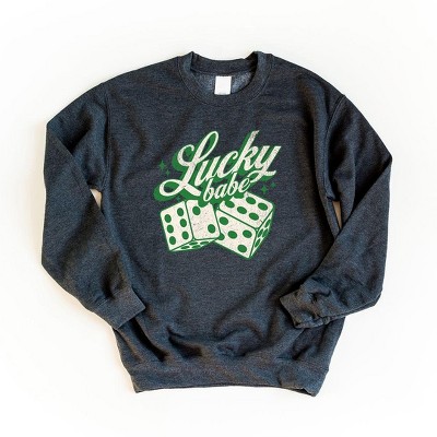 Simply Sage Market Women's Graphic Sweatshirt Lucky Babe Dice