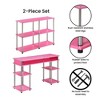 Breighton Home Designs2Go No Tools Desk and Console Table Set - 4 of 4