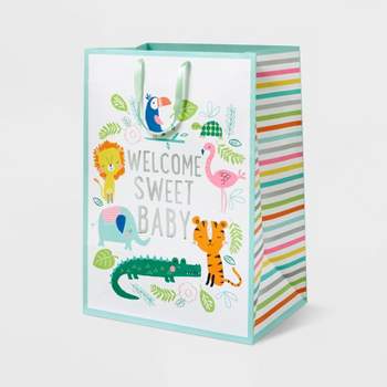 XL 'Welcome Sweet Baby' Jungle Colossal Cub Gift Bag - Spritz™