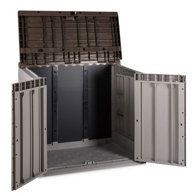 Gray All Weather Outdoor Storage Shed Cabinet