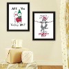 2- Piece Vignette Are You Kidding ME? Black Framed Wall Art for Living Room, Bedroom Wall Art Print for Home Decor by Deb Strain - 4 of 4
