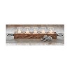 tagltd Sierra Wooden Glass Tealight Candle Holder 5 Candles, Tabletop Mantel Centerpiece Decorations, 26.77L x 3.54W x 4.72H inches - 3 of 3