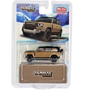 Land Rover Defender 110 Brown Metallic and Black Limited Edition to 3600 pieces Worldwide 1/64 Diecast Model Car by Tarmac Works - 1 of 3