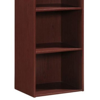 Kids' Playful Mahogany 5-Shelf Toy Organizer with Doors