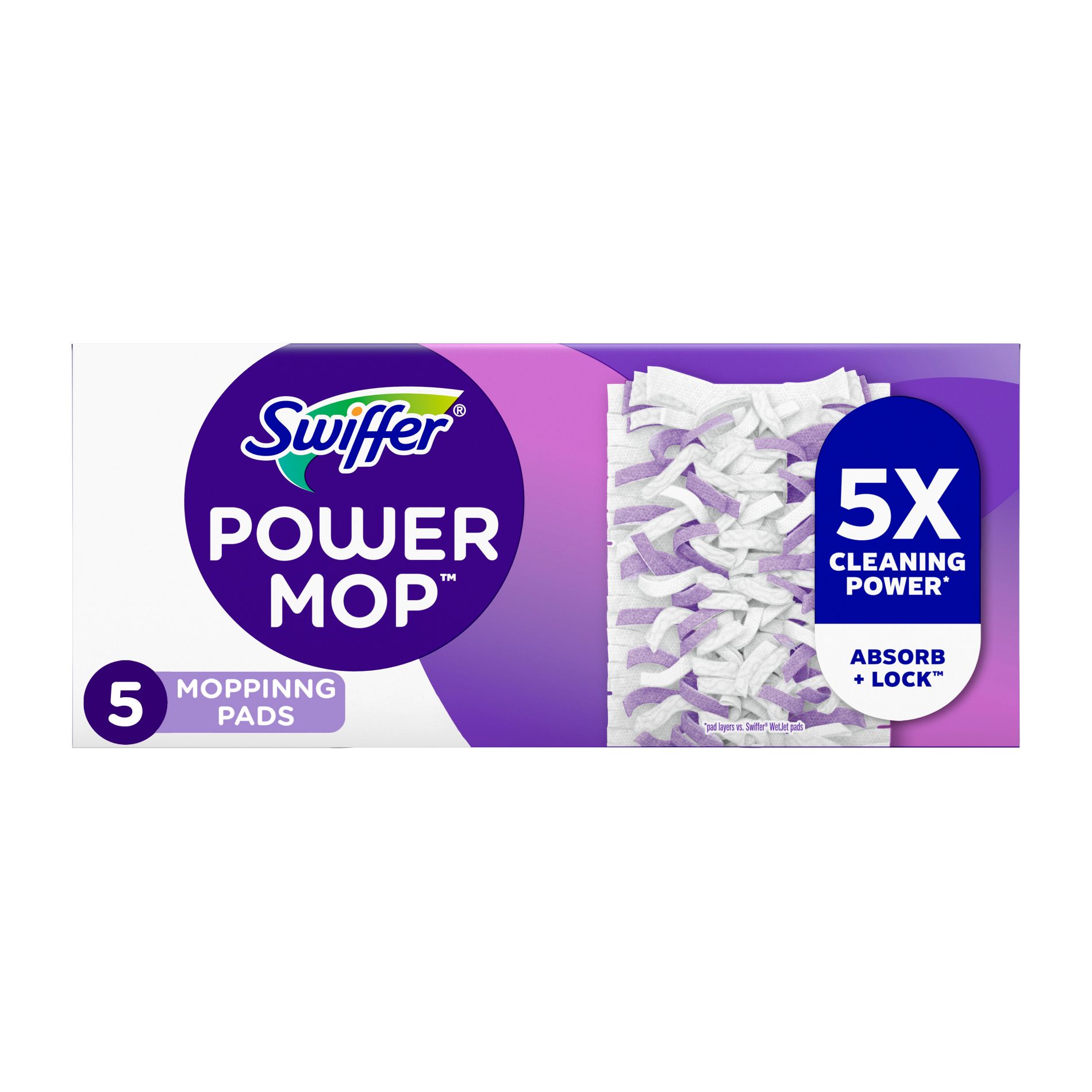 Swiffer Power Mop Multi-Surface Mopping Pad Refills for Floor Cleaning