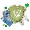 Simply Sage Market Women's Hand Drawn Heart With Shamrock Short Sleeve Graphic Tee - 3 of 3