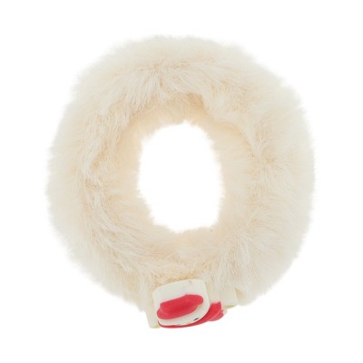 Unique Bargains Christmas Hair Scrunchies Plush Snowman for Christmas Beige 1 Pc