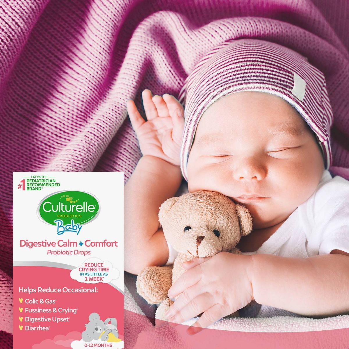 Culturelle Baby Calm + Comfort Probiotic Drops for Colic Reduction for Babies and Infants - 0.29 fl oz - thumbnail 7
