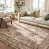 SONGMICS HOME Area Rug, 8x10 ft Living Room Rug, Non-Slip Carpet, Farmhouse Style Rug, Home Decor, Machine Washable, Cappuccino Beige - 2 of 4
