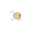 Black Bow Jewelry Sterling Silver and 14k Yellow Gold Plated Laser Cut Bead Charm - 2 of 3