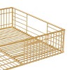 Set of 2 Metal Wire Tray Gold – CosmoLiving by Cosmopolitan: Iron Decorative Platters for Indoor Use, Not Food Safe - 4 of 4