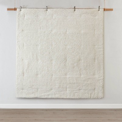 Ivory King Microfiber Textured Bedspread Set