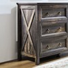 AZL1 Life Concept Dressers Farmhouse 6 Drawers Dresser for Bedroom, Wood Rustic Chest of Drawers, Storage Dressers Organizer, Brown, 31.5"*15.8"*54" - 2 of 4