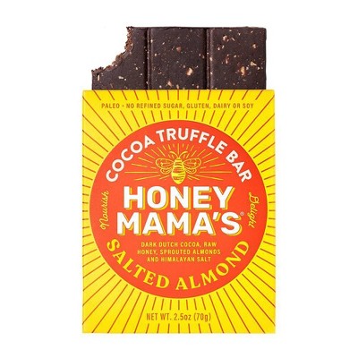 Honey Mama's Salted Almond Cocoa Truffle Bar - 2.5oz