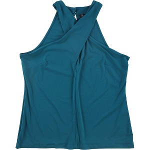 I.N.C International Concepts Womens Twisted Halter Top Shirt, Green, Medium - 1 of 1