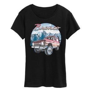 Women's - Ford - Bronco With Mountain Scene Short Sleeve Graphic T-Shirt - 1 of 4