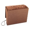 Smead TUFF Expanding Wallet, 12 Sections, Elastic Cord Closure, 1/6-Cut Tabs, Letter Size, Redrope - 3 of 4