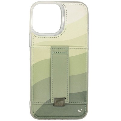 Walli Cases Sea Green Phone Case with Wallet and Finger Strap