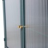CLIHOME 2-Door Wall-Mounted Metal Storage Cabinet with Tempered Glass Doors & Shelves - 4 of 4