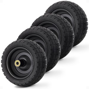 Gorilla Carts No Flat Replacement Wheel, Pneumatic Flat Free Cart Tires for Utility Garden Cart, Wheelbarrow, Dolly, and Wagon - 1 of 4