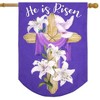 Briarwood Lane House Flag 40x28 For Outdoor Easter Cross Burlap For Easter House Flag - 2 of 4