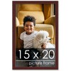 PosterPalooza | Minimalist Brown Picture Frame - UV Acrylic, Foam Board Backing, Hanging Hardware - 2 of 4