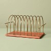 Vinyl Storage Solution Wood/Brass - Hearth & Hand™ with Magnolia - 3 of 3