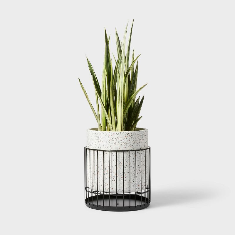 Hilton Carter for Target with Metal Stand Indoor Outdoor Planter, 2 of 5