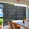MAYEERTY Galvanized Steel Privacy Screens Outdoor and Indoor Divide with Freestanding Decorative Black - 4 of 4