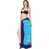 LA LEELA Women's Summer Bikini Wraps Beach Wrap Swimwear Cover up Skirt Bathing suit Swimsuit Sarong Coverups for Women One Size Blue, Tree - 2 of 4