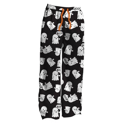 Men's Ghosts Knit Pajama Pants - Black