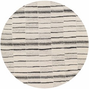 Hauteloom Moorebank Black Striped Wool Rug - 1 of 4