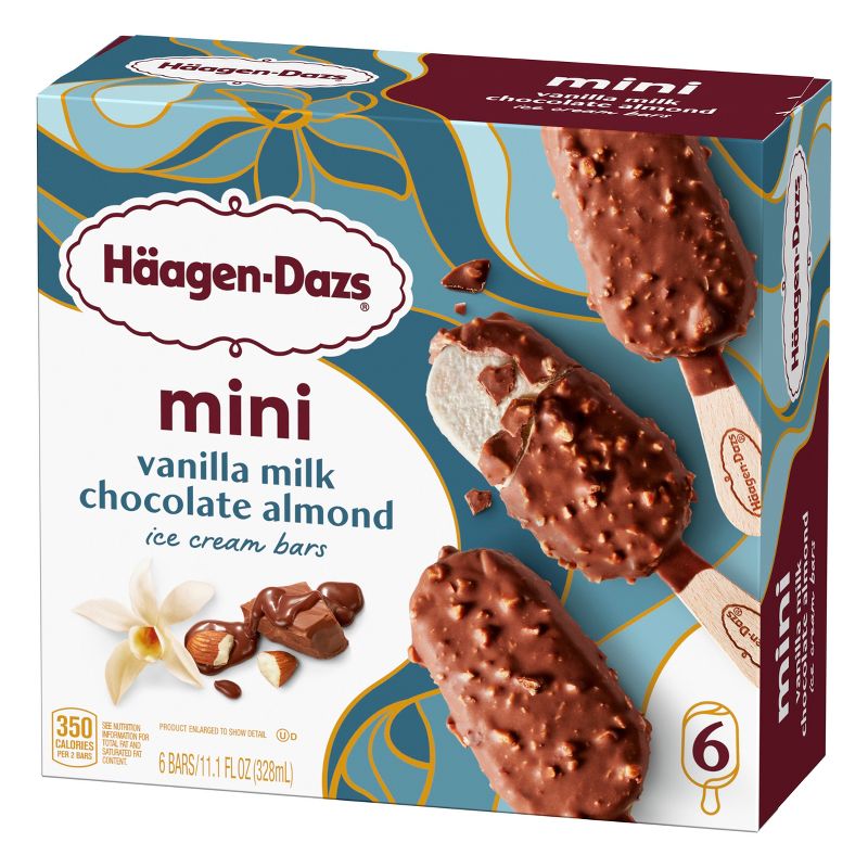 Haagen-Dazs Vanilla Milk Chocolate Almond Frozen Bars - 11.1 fl oz, 5 of 10