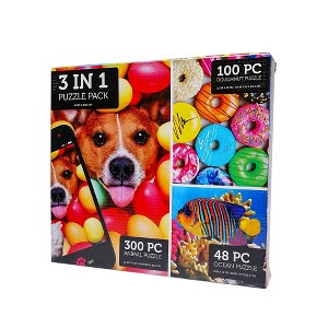 Anker Play 3 in 1 Jigsaw Puzzle Pack | 300, 100 and 48 Pieces - 1 of 4