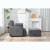 APRILSOUL Oversized Chair with Storage Ottoman, Wide Accent Armchair Chair for Living Room, Upholstered Reading Chair - 4 of 4