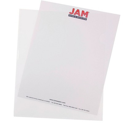 JAM Paper Plastic Sleeves 9" x 12" Clear 12/Pack 2226316988