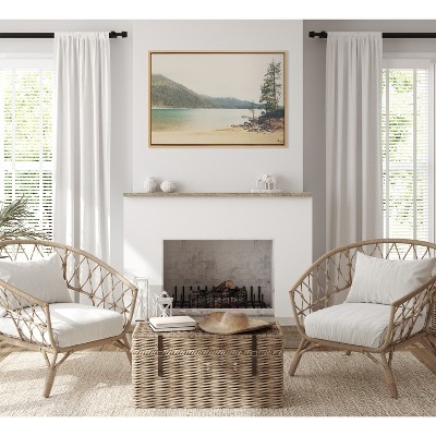 Lake Tahoe California Mountain Landscape Framed Canvas Art